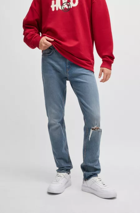 Jean Slim bleu en denim stretch confortable