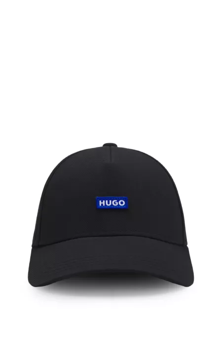 Cotton-twill cap with logo patch