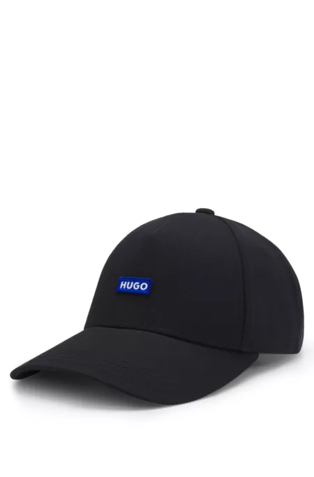 Cotton-twill cap with logo patch