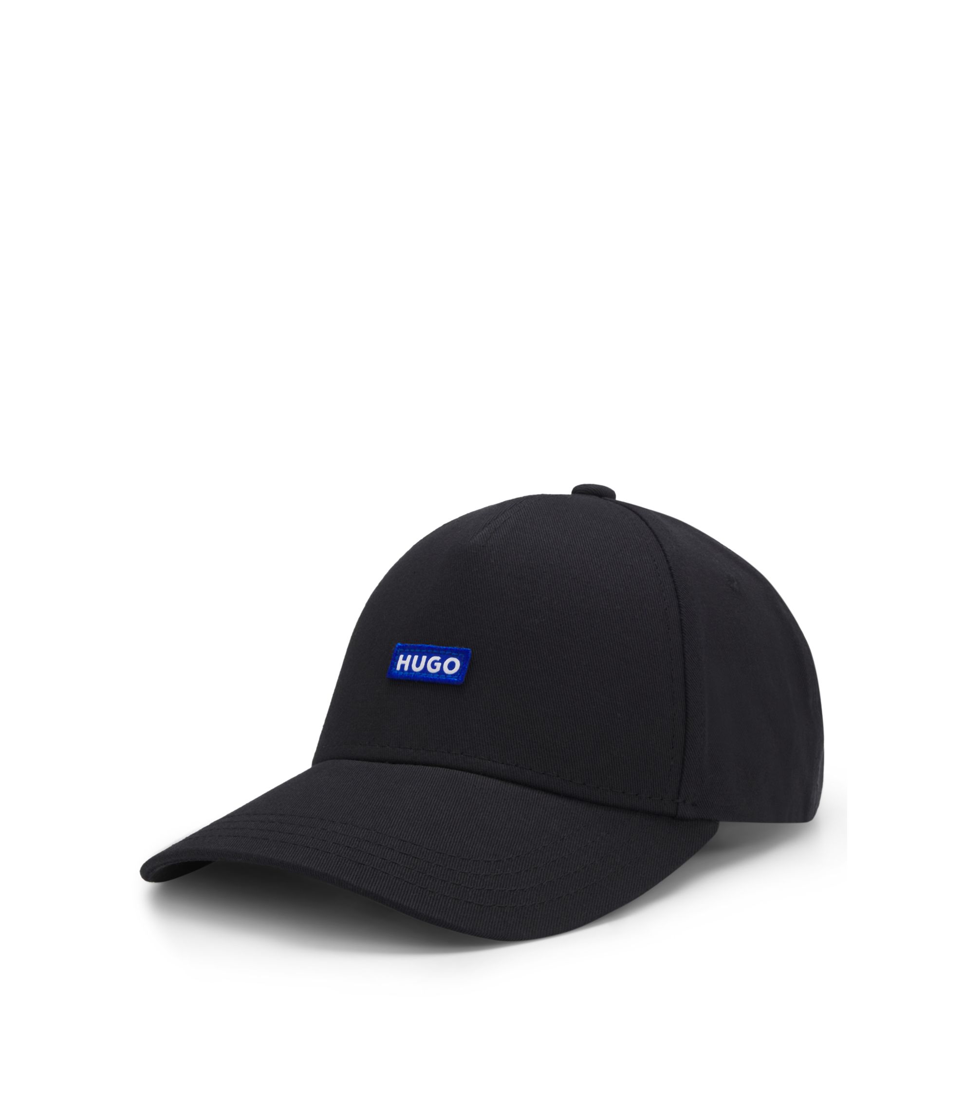 Cap aus Baumwoll-Twill mit Logo-Aufnäher