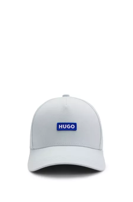 Cotton-twill cap with logo patch
