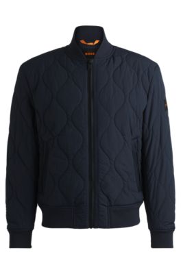 BOSS - はっ水ジャケット オニオンキルティング - ダークブルー 