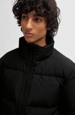 HUGO Waterrepellent down jacket with stacked logo