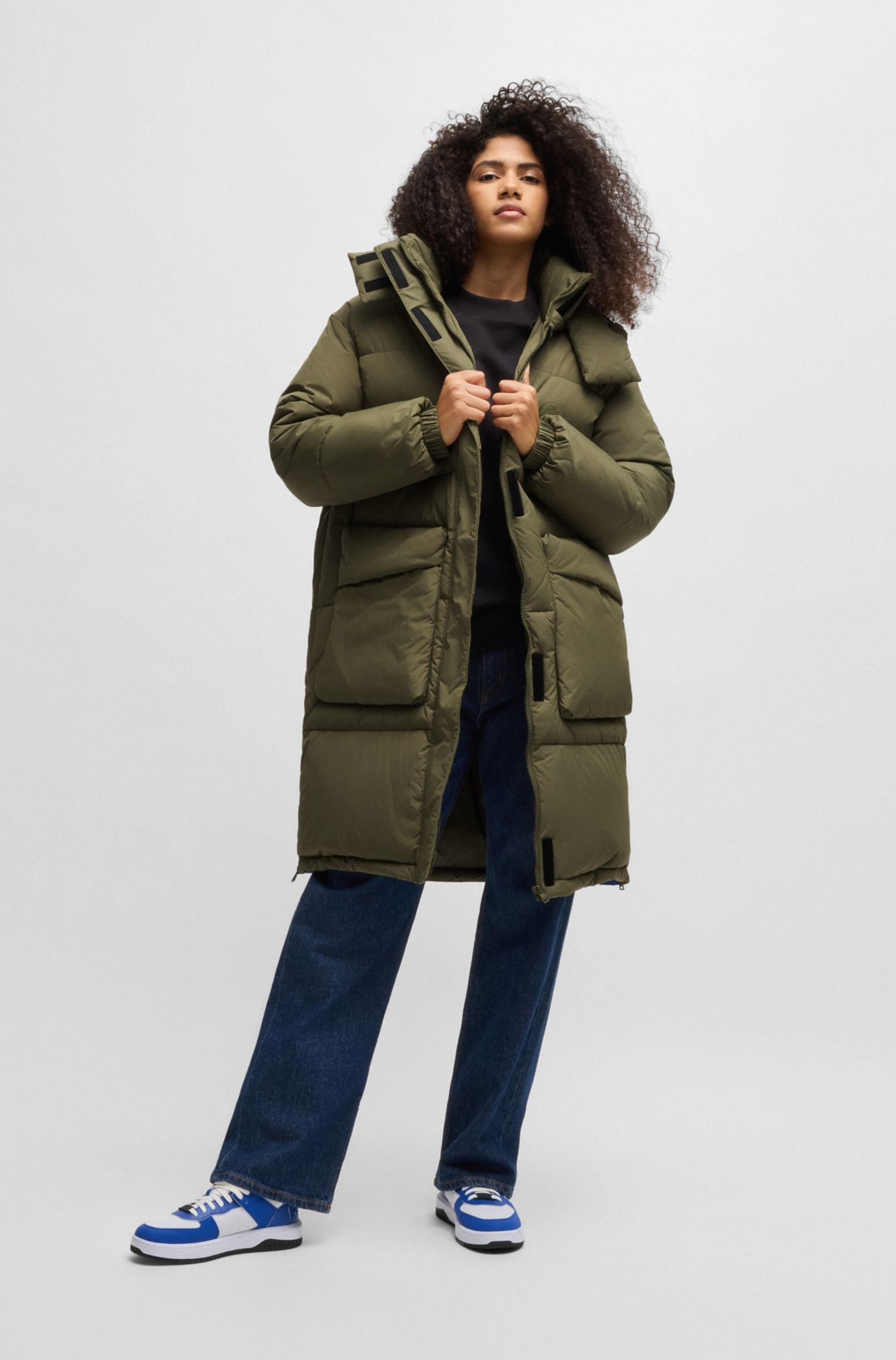 ダークグリーン フード付きジャケット Sport-Tek Waterproof Insulated Jacket | Product | Sport-Tek