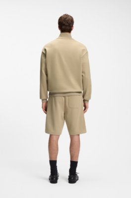 Hugo Zip-neck cotton sweatshirt herr – bild 3