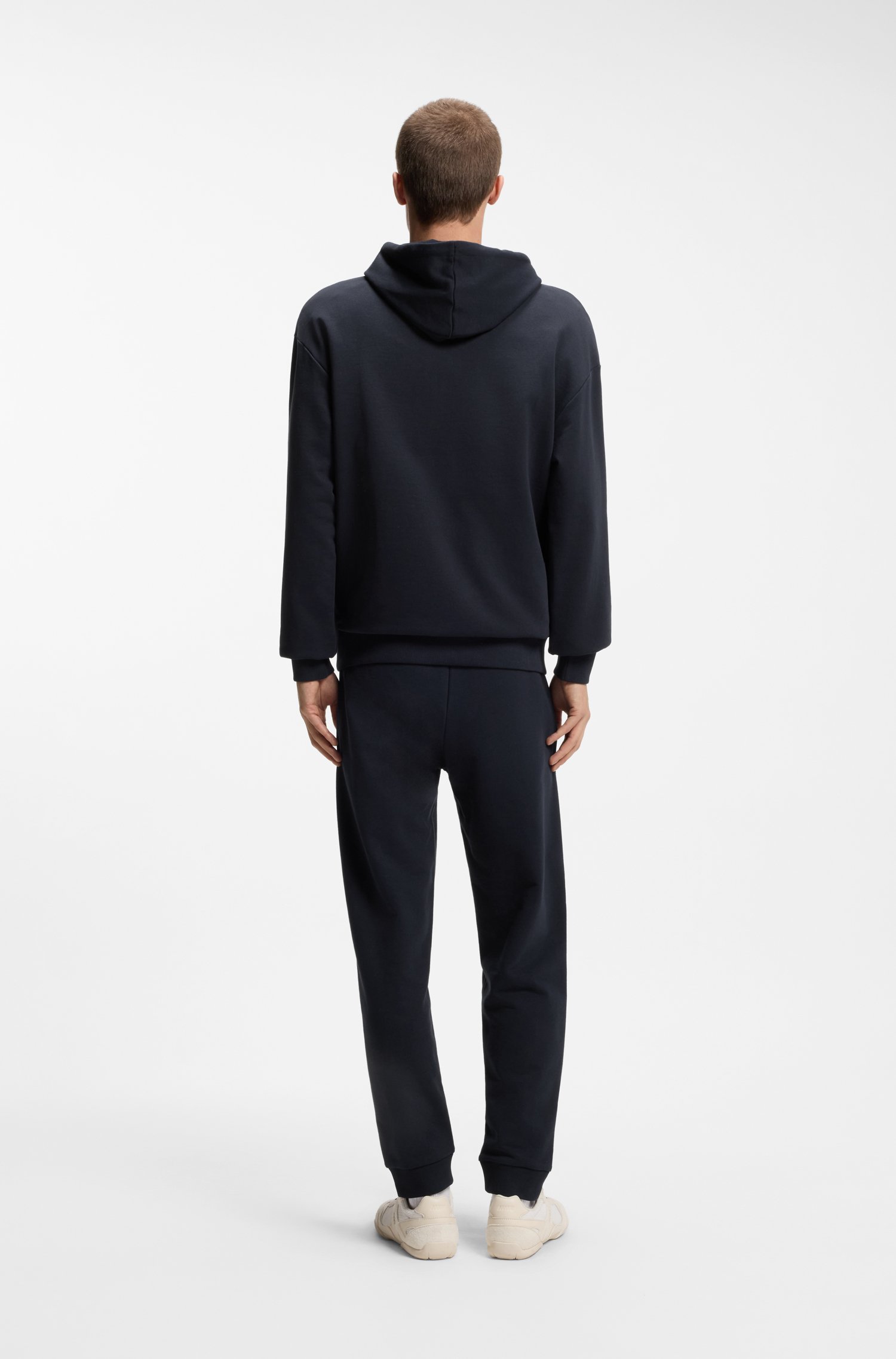 Hugo Cotton tracksuit set with blue logo patch tröjor herr – bild 3