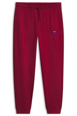 Cotton tracksuit bottoms, Red