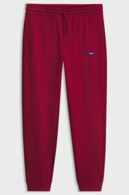 Cotton tracksuit bottoms, Red