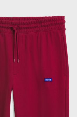 Cotton tracksuit bottoms, Red