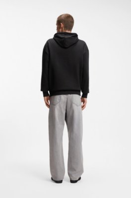 Cotton-terry hoodie with logo badge 3