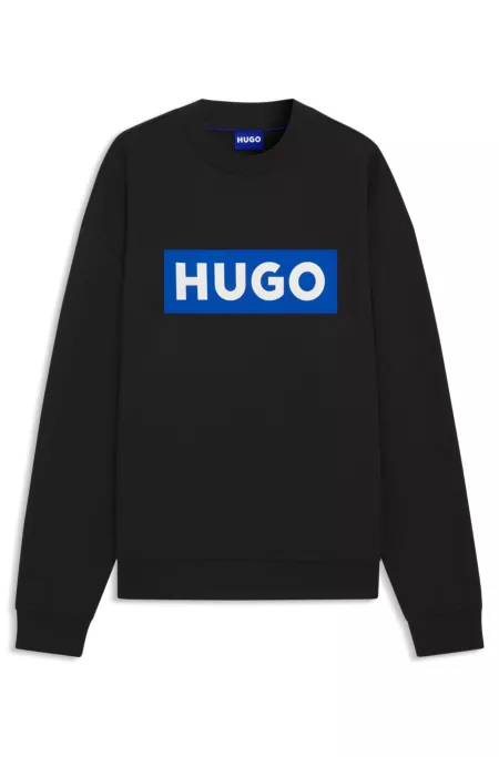 Cotton-terry sweatshirt with logo print
