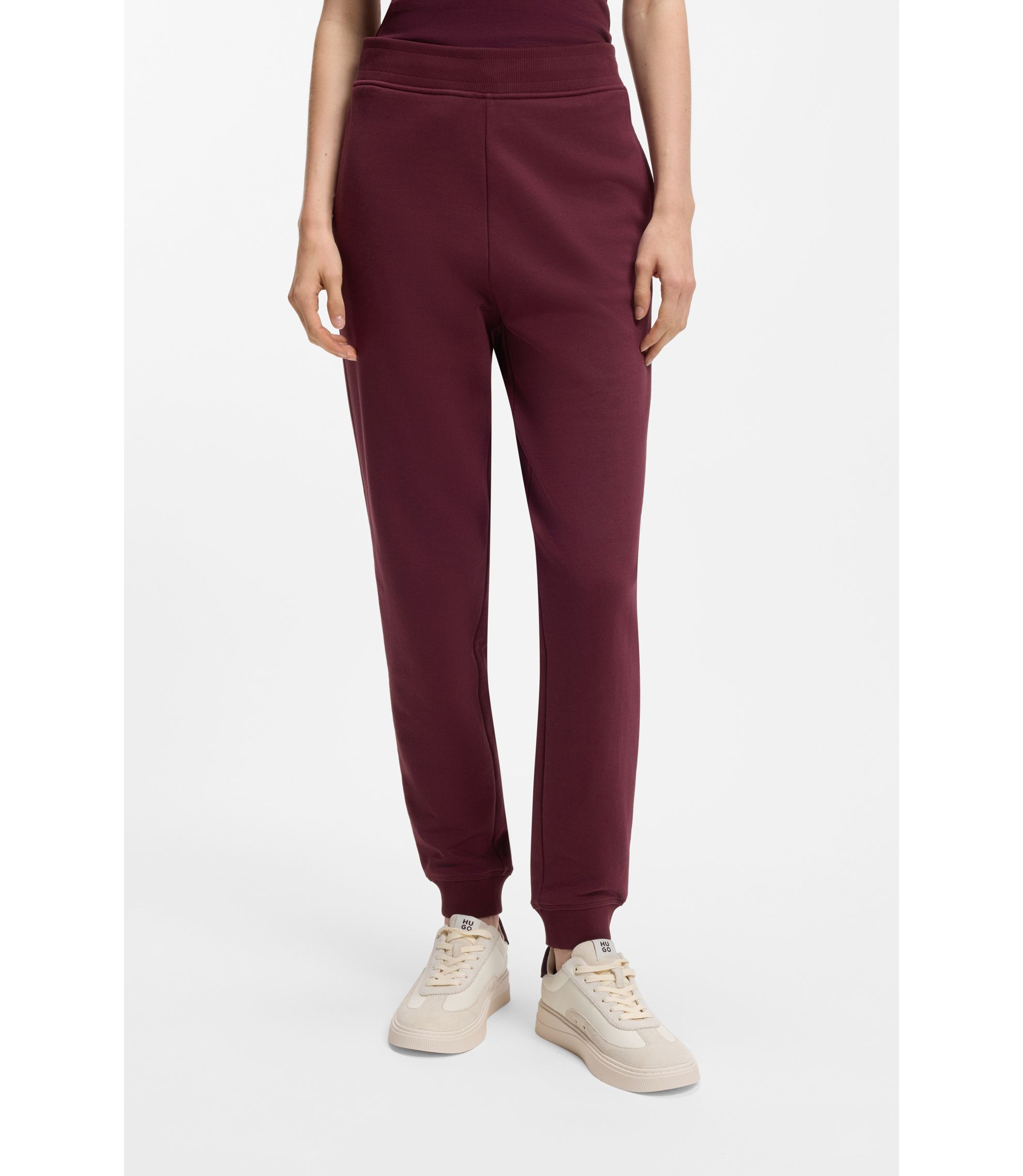 Jogginghose aus Baumwoll-Terry mit Logo-Stickerei