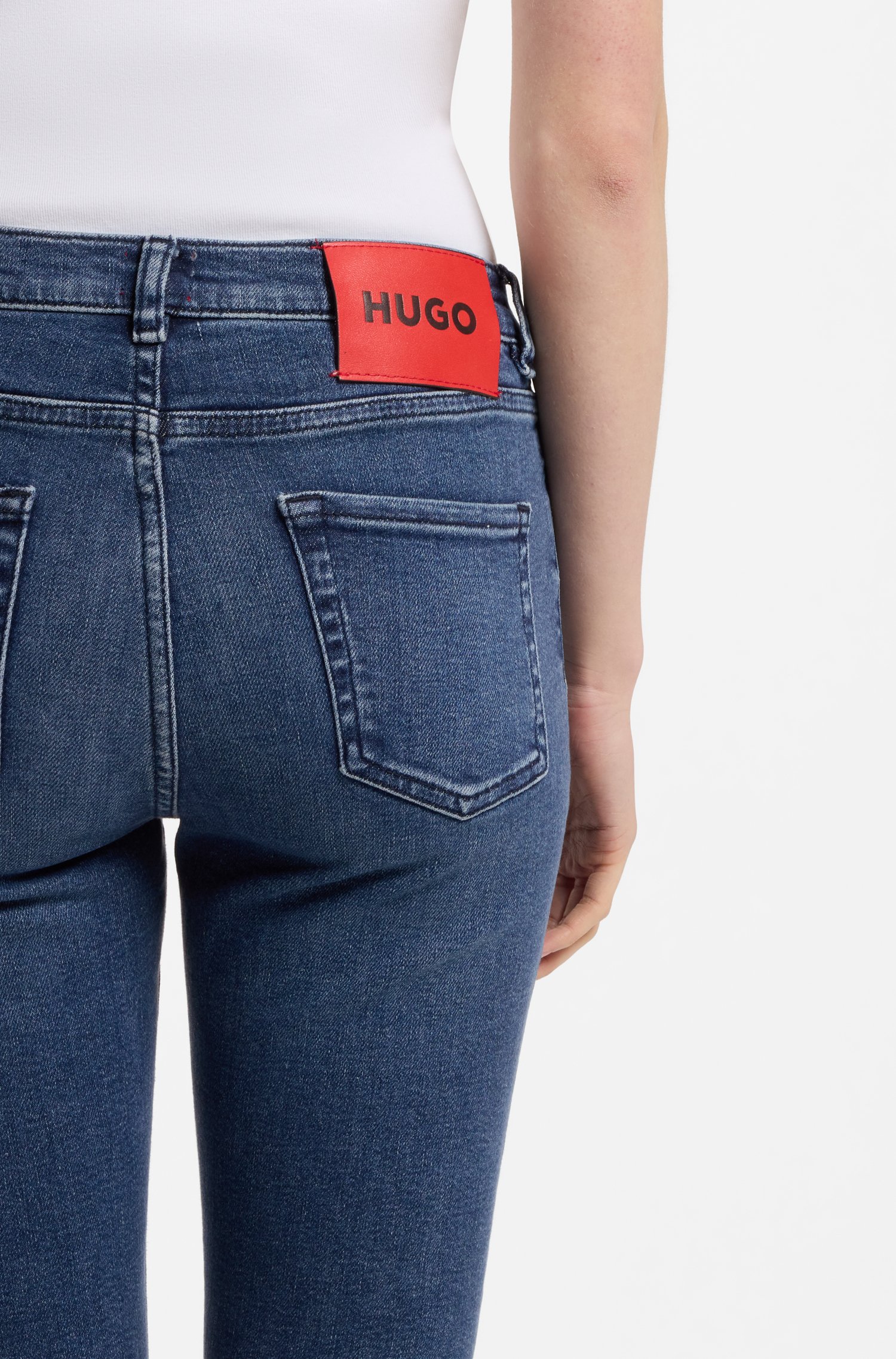 Hugo Skinny-fit jeans in blue stretch denim dam – bild 3