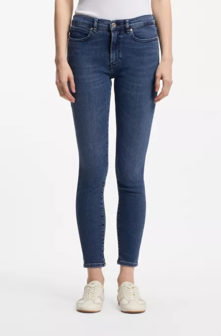 Jean Skinny en denim stretch bleu
