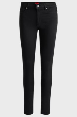 Skinny-fit jeans in black stretch denim, Black