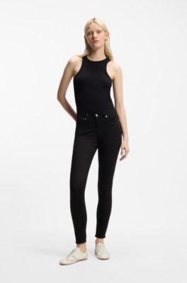 Hugo Skinny-fit jeans in black stretch denim dam – bild 2