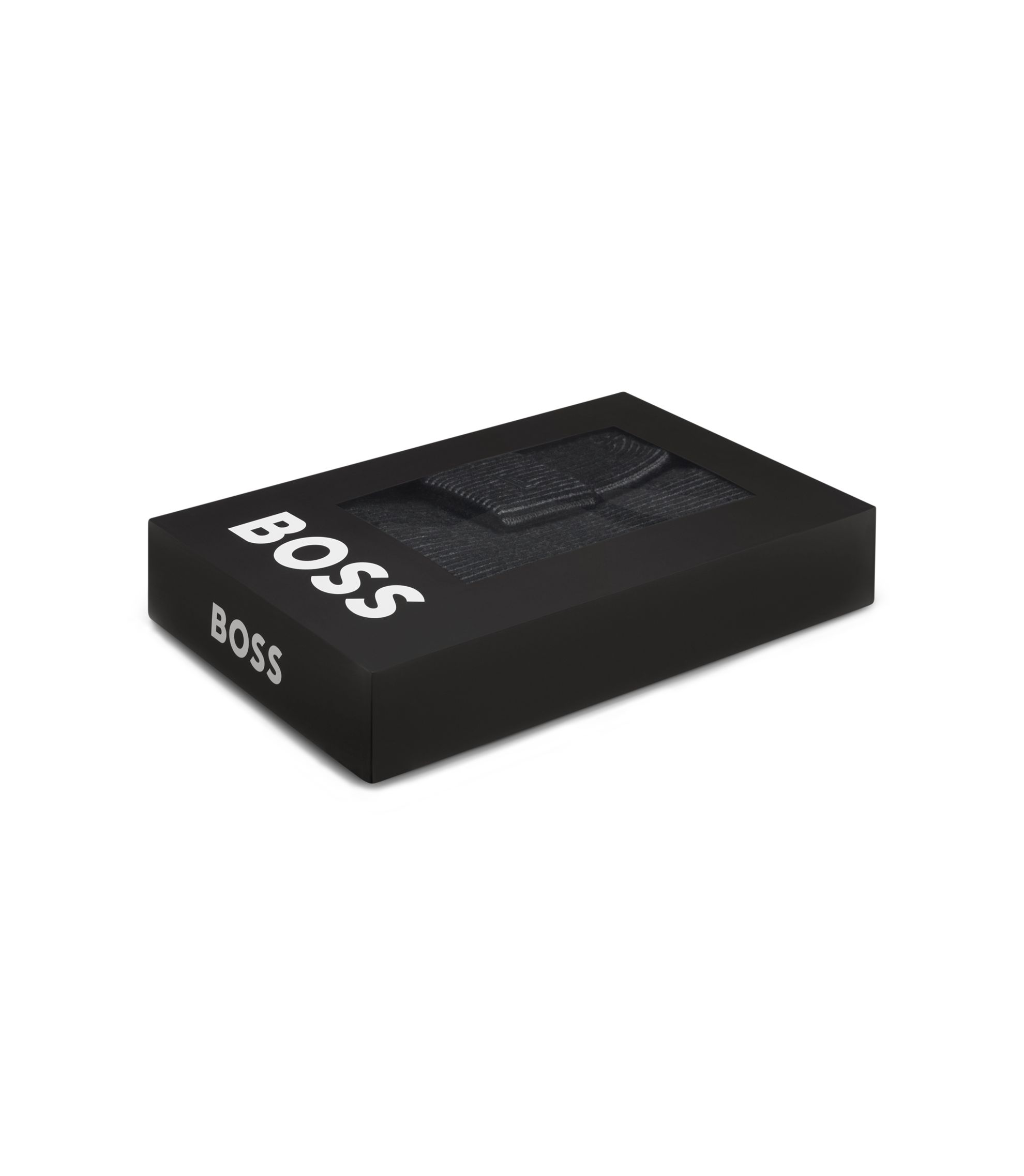 BOSS ボス　ニット帽　マフラー　2点セット　ブラック 楽天市場】hugo boss ニット帽の通販