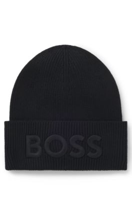 HUGO BOSS ２点セット　マフラー　ニット帽　ウール　未使用　モノトーン 楽天市場】hugo boss ニット帽の通販