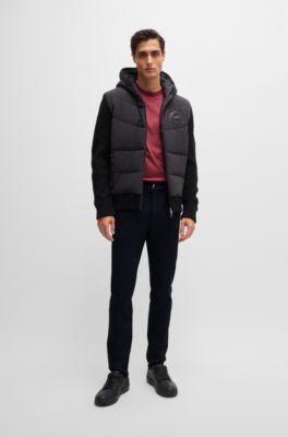 Porsche x Boss ヒューゴボス × ポルシェ パンツ　ストレッチ BOSS - Porsche x BOSS テーパードフィットジーンズ ダーク