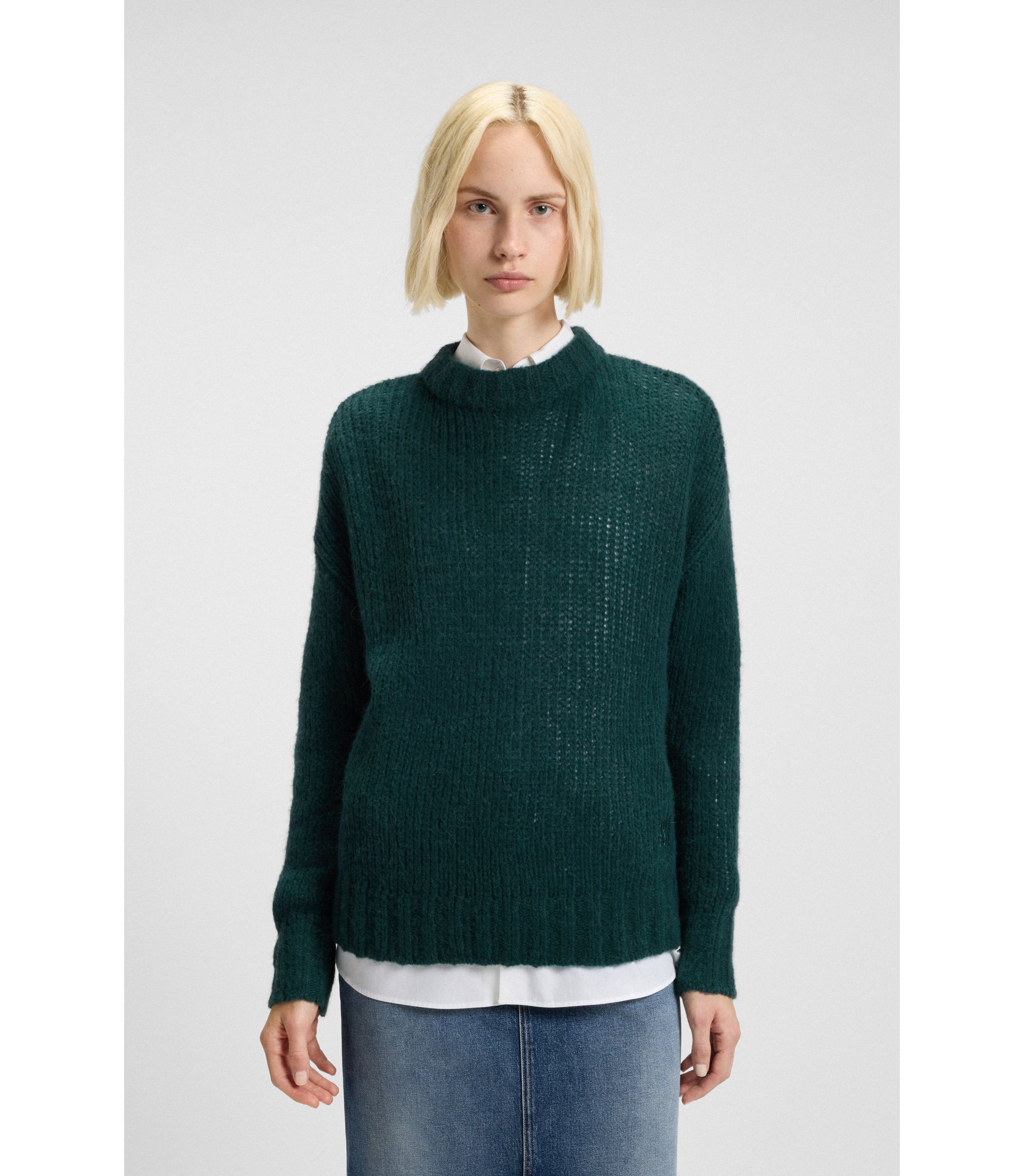 Oversized Pullover aus Woll-Mix
