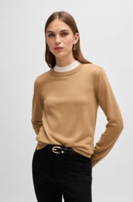 Suede belt with gold-tone Double B monogram, Black