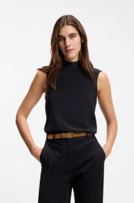 Su&egrave;de riem met Double B-monogram, Bruin