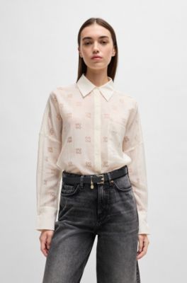 Italian-leather belt with gold-tone logo charm, Black