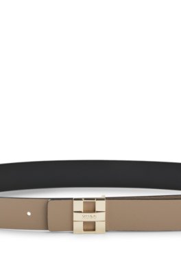 Hugo Reversible leather belt with metal logo letters klassiska skärp dam – bild 3