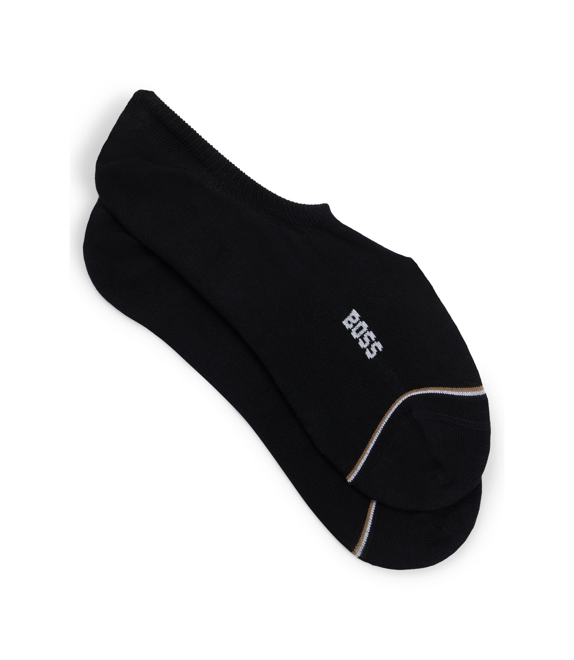 Füßlinge aus elastischem Baumwoll-Mix im Zweierpack