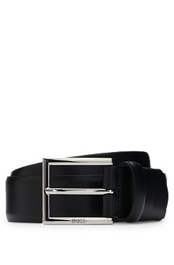Dressletic leather belt with concealed elasticated section