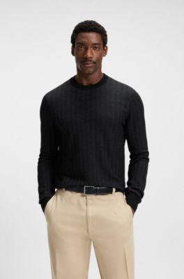 컨실드 엘라스틱 섹션 Dressletic 가죽 벨트, 블랙