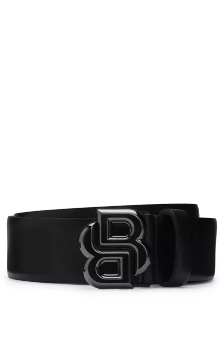 Ceinture en cuir italien avec boucle à monogramme Double B