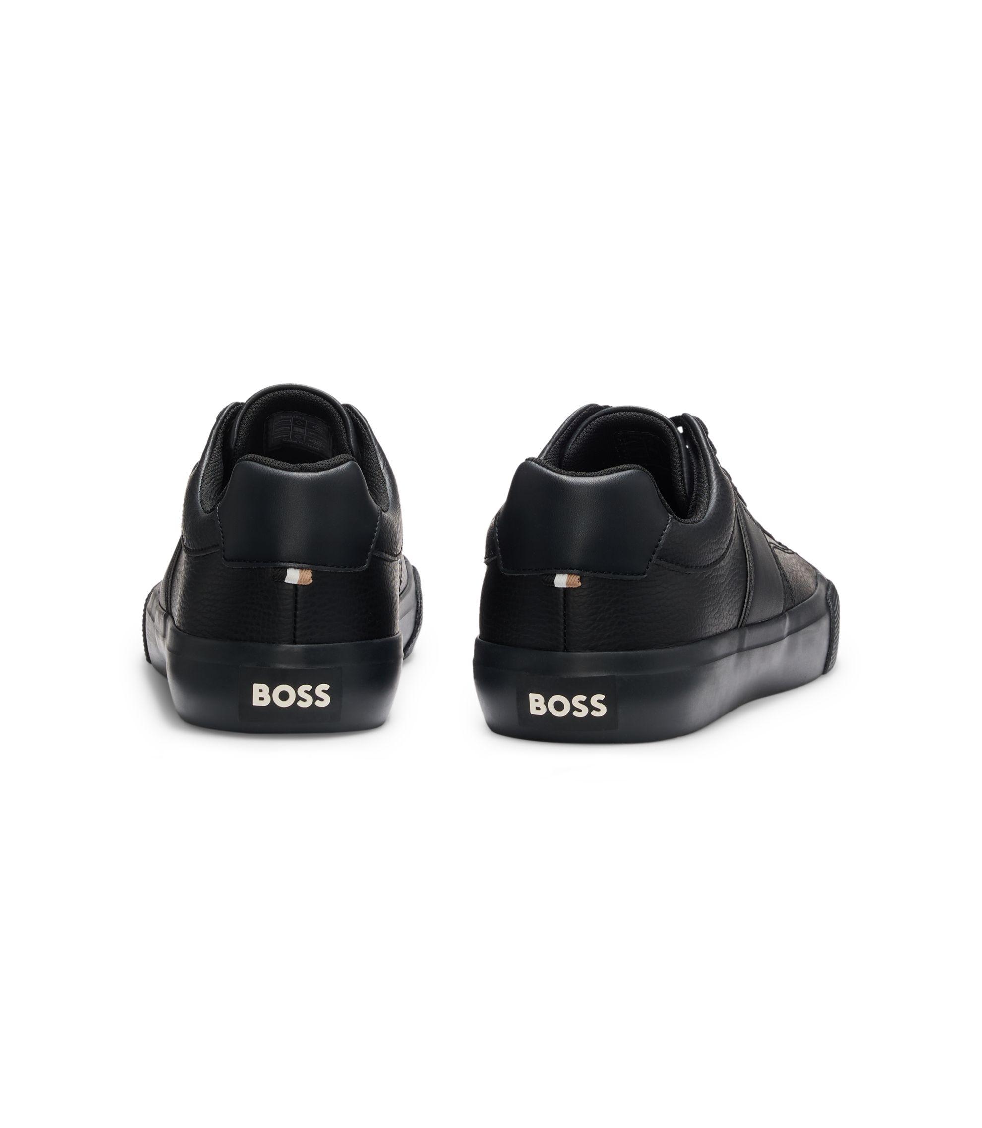れーんぬ　エス30個 BOSS - フェイクレザー スニーカー スムース＆グレイン