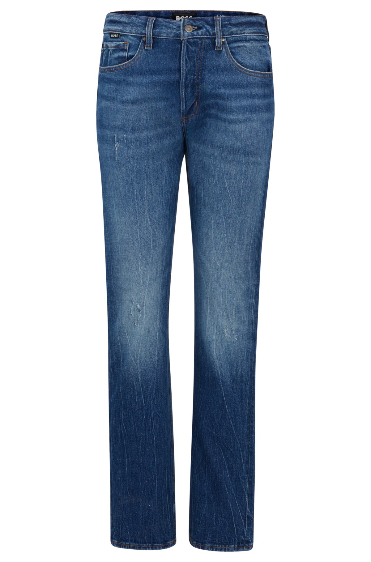 Blue jeans in comfort-stretch denim, Blue