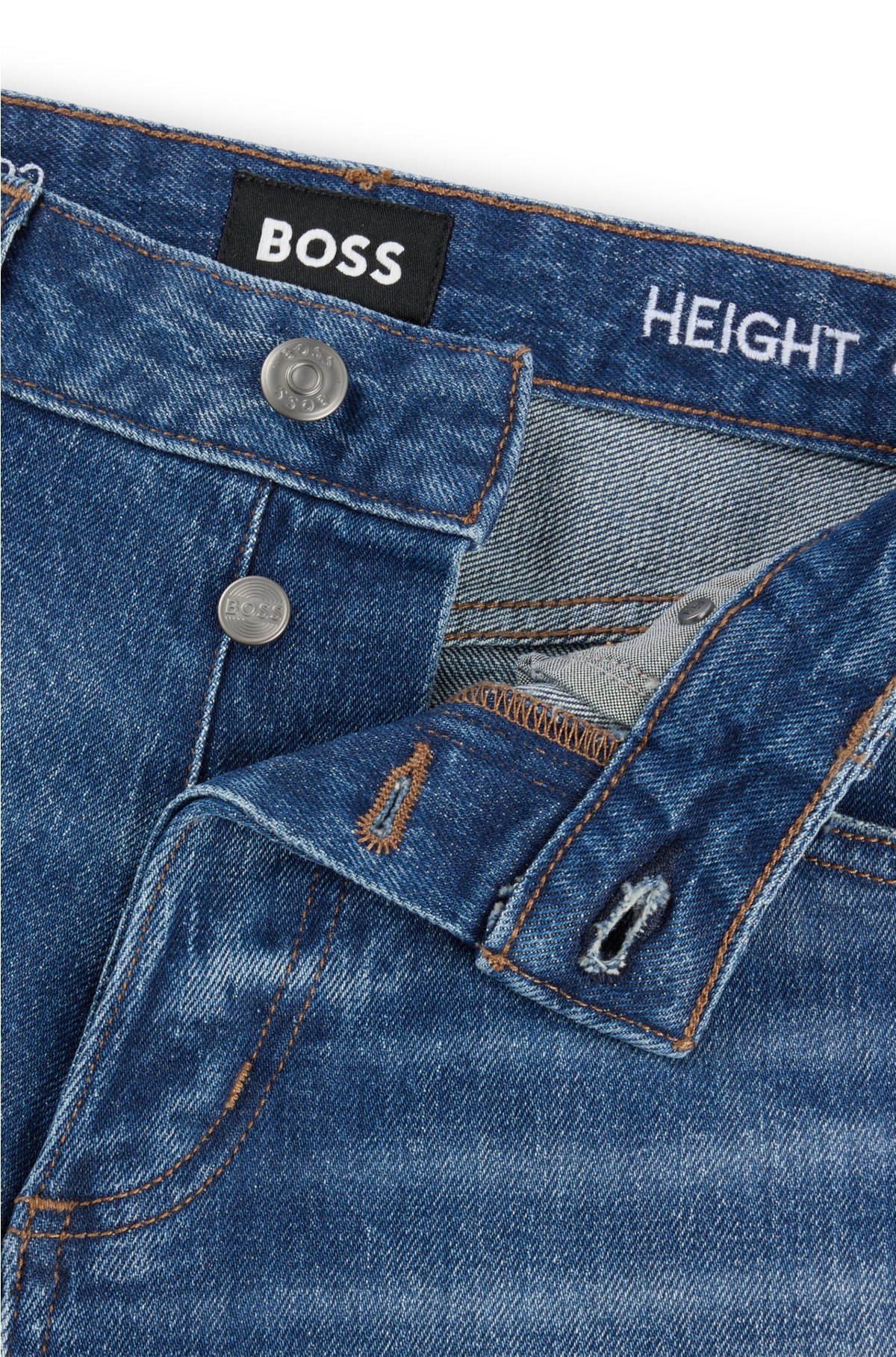 Blue jeans in comfort-stretch denim, Blue
