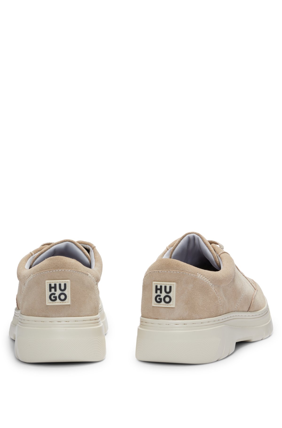 Suede Derby shoes with EVA sole, Beige