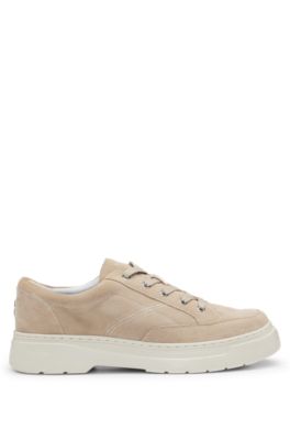 Sacha - Heren - Zwarte suède penny loafers met witte zool - Maat 44