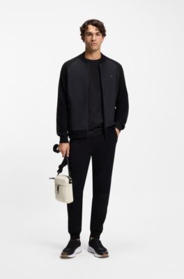 TTNM EVO trainers with knitted uppers and suede trims, Dark Grey