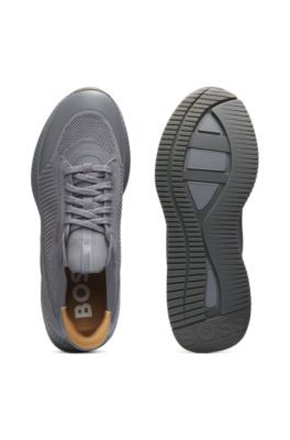 TTNM EVO trainers with knitted uppers and suede trims, Grey