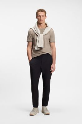 TTNM EVO trainers with knitted uppers and suede trims, Light Beige