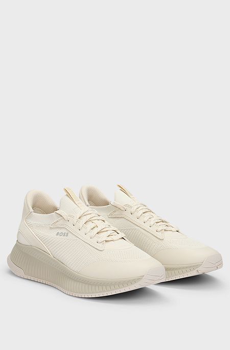 TTNM EVO trainers with knitted uppers, Light Beige