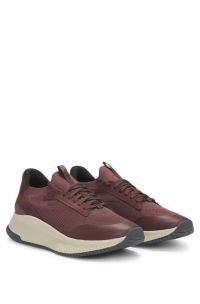 TTNM EVO trainers with knitted uppers, Dark Red