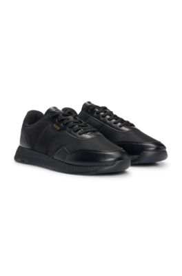 【関税込み】BOSS ブラック TTNM EVO ニットスニーカー BOSS - TTNM EVO trainers with ridged outsole - Black