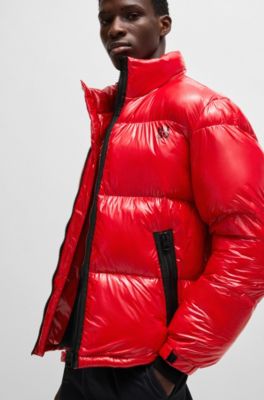 red puffer jacket mens