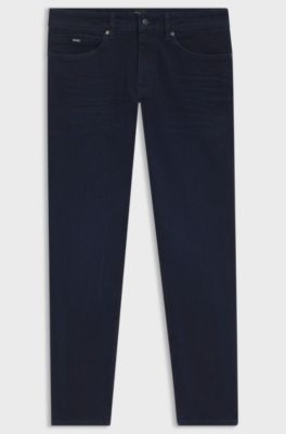 Slim-fit Delaware-jeans van donkerblauw denim, Donkerblauw