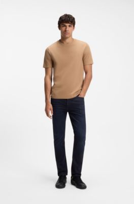 Slim-fit jeans in dark-blue stretch denim, Dark Blue