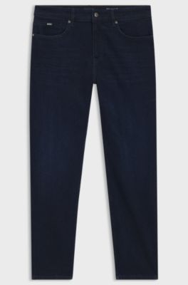 Maine regular-fit jeans in dark-blue denim, Dark Blue