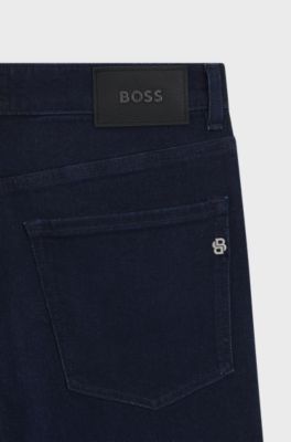Maine regular-fit jeans in dark-blue denim, Dark Blue