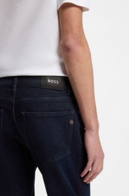 Regular-fit Maine-jeans van donkerblauw denim, Donkerblauw