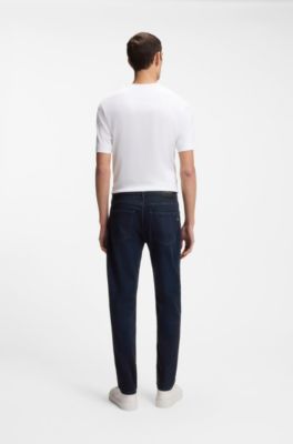 Maine regular-fit jeans in dark-blue denim, Dark Blue